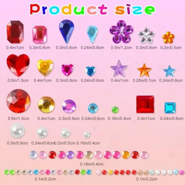 3000 PCS s - Self Adhesive Scrap Supplies Rhinestones for Crafts Supplies, Small Earrings Face Nail Jewels for - Face s Body Gl