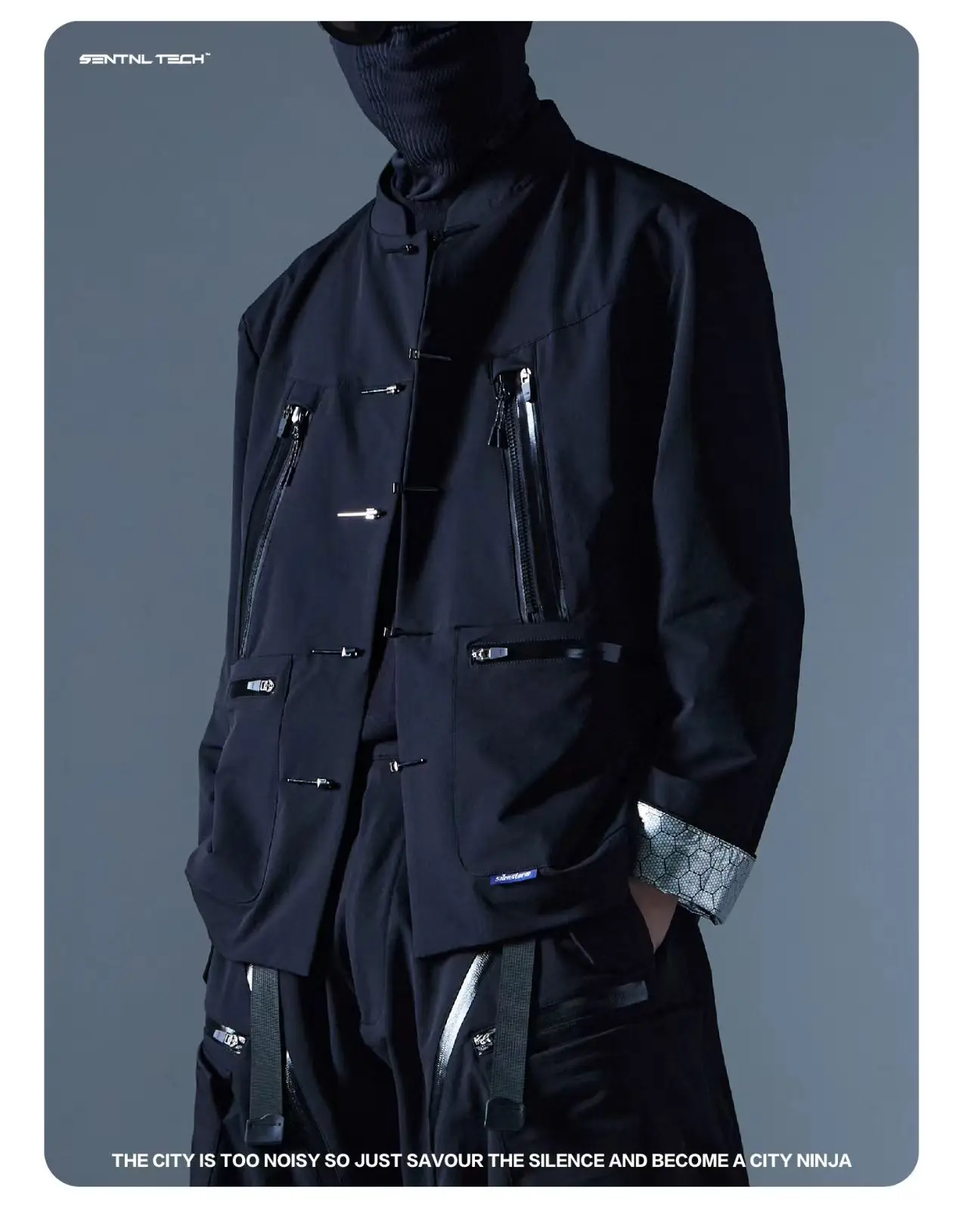 Silenstorm 25aw Functional tang suit jacket multipocket honeycomb inner material techwear aesthetic chinese style -