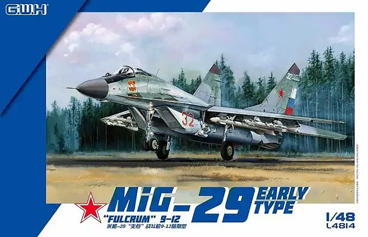 Хобби Великая стена пластиковая сборка модель комплект L4814 российские ВВС MiG-29 боец Fulcrum 1/48