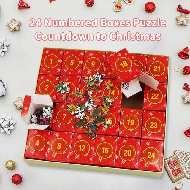 Advent Calendar 2023 Christmas Puzzle For Kids And Adults 24 Days Countdown  Calendars For Boys Girls 1008 Pieces Puzzle 24 Boxes - AliExpress
