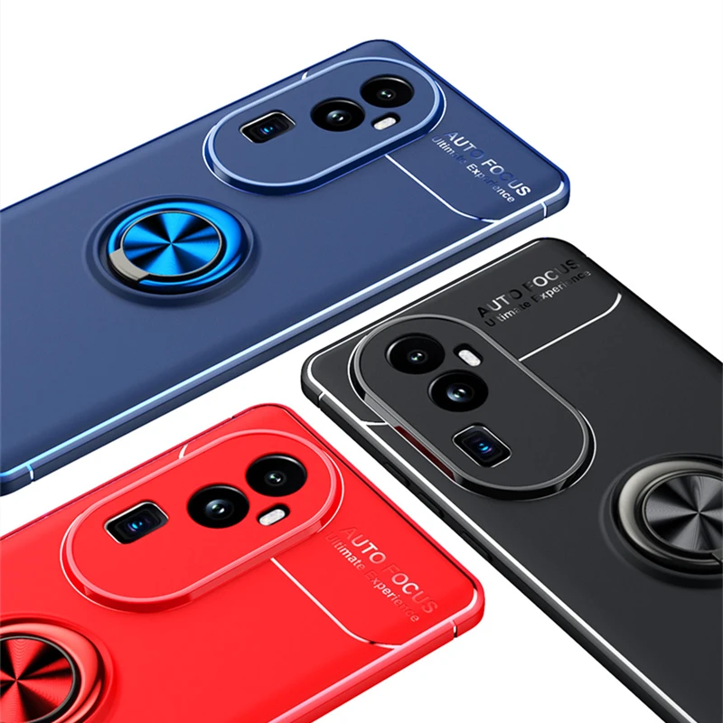 Per Cover Oppo Reno 10 Pro Plus Custodia Oppo Reno 10 Pro Plus Capas Tpu Soft Ring Supporto Magnetico Per Cover Reno 10 Pro Plus Fundas