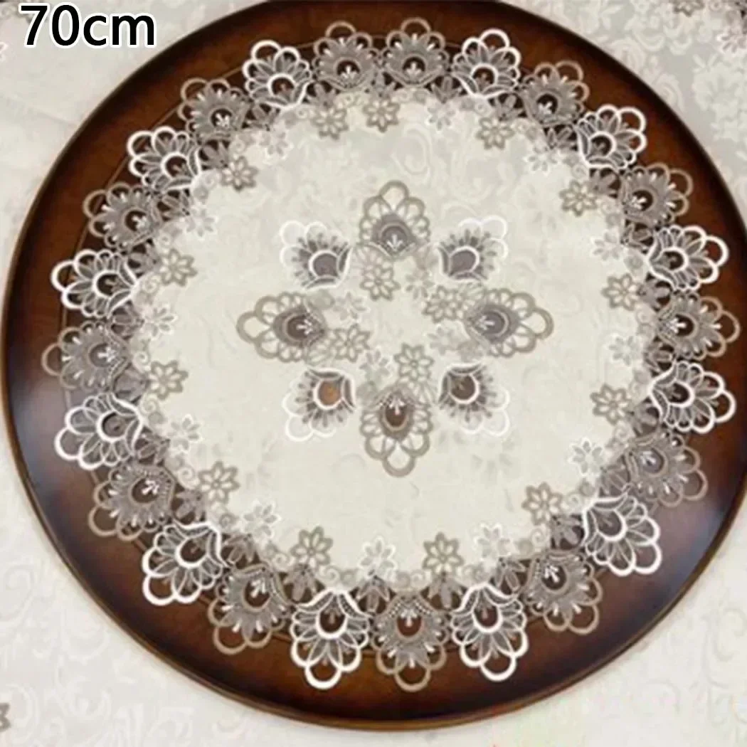 European Modern Lace Trim Tablecloth