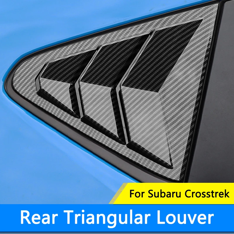 

QHCP Car Side Window Triangle Shutter Cover ABS Rear Window Louver Trims For Subaru Crosstrek 23-24 Styling Exterior Accessories