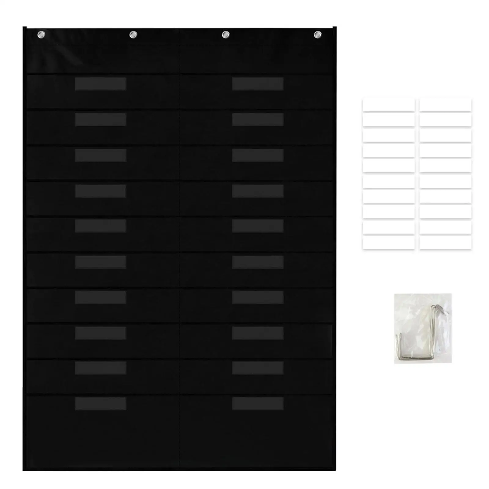 

Wall Hanging File Folders Homework Organize Daily Schedule with 4 Hangers Pocket Chart for Teaching Materials paper