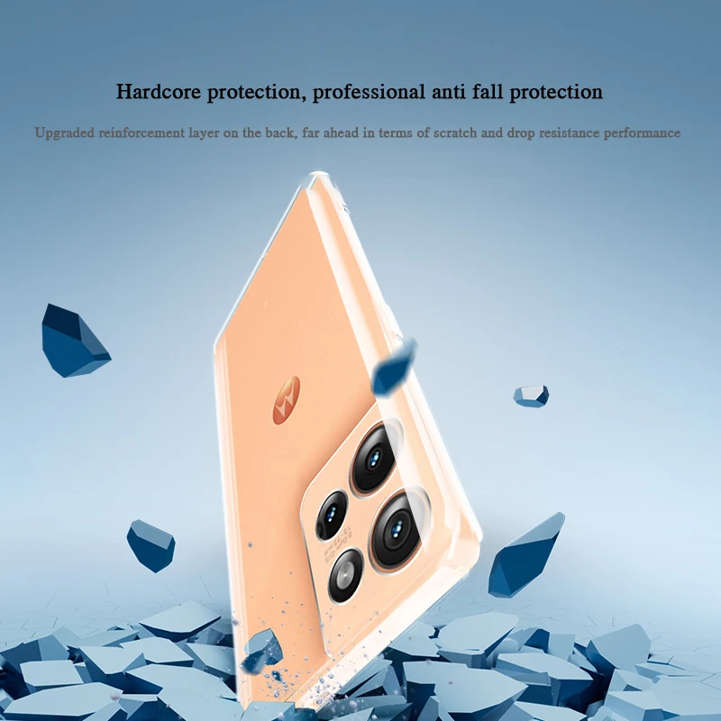 Ultra Thin Soft Clear TPU Camera Protective Phone Case - Transparent Cover