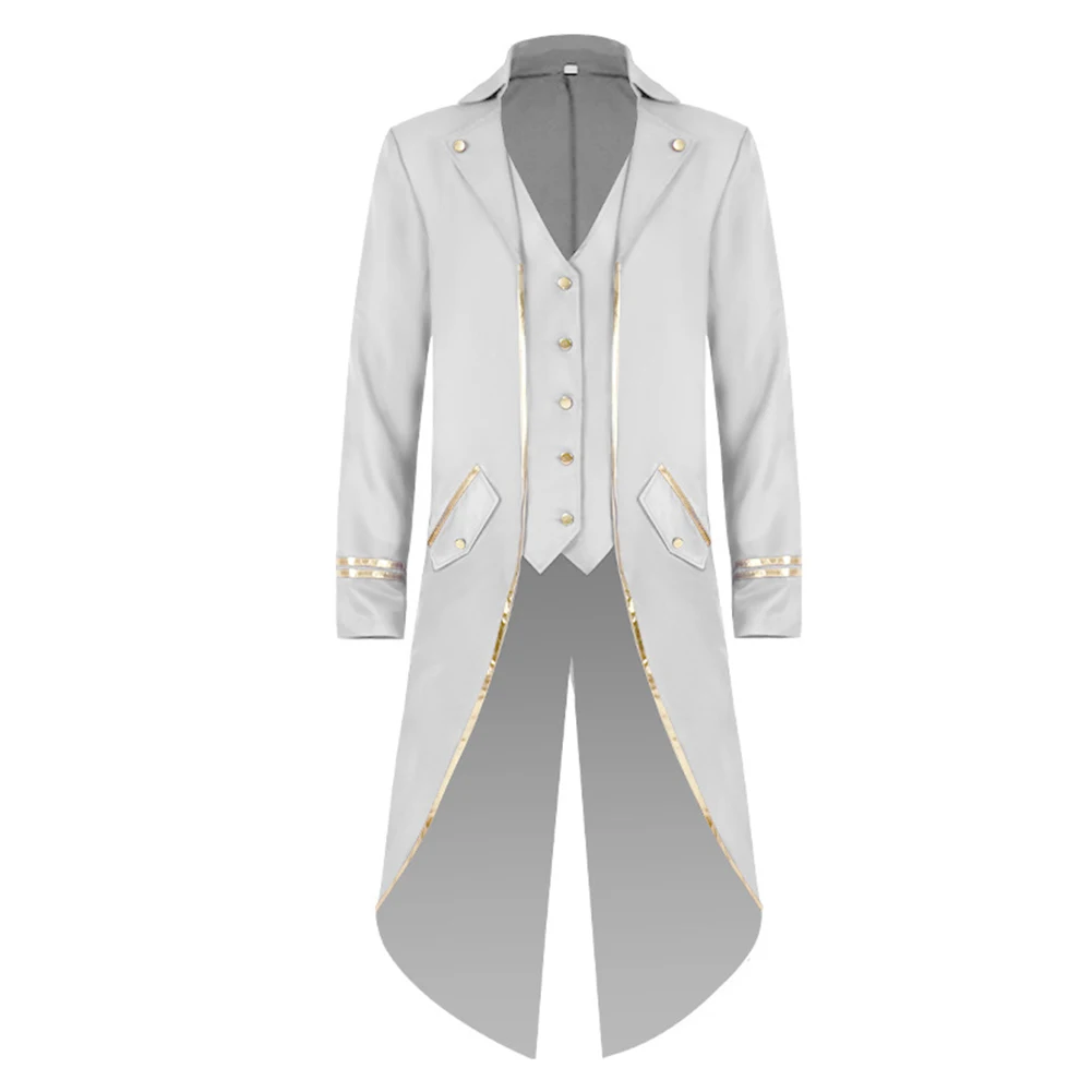 

Carnival Coat Tailcoat Men Polyester Purple Red Regular Spring Steampunk Summer White Winter Blue For Fall Gothic