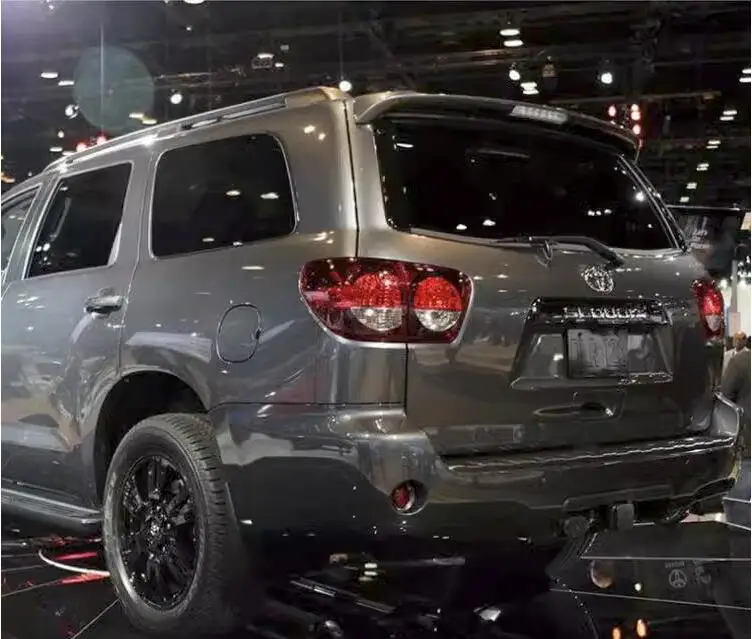 

Спойлер на крышу для Toyota SEQUOIA, черно-белый спойлер на крышу заднего крыла и багажника, 2010, 2011, 2021, 2023, 2014, 2015, SR5 стиль с лампой