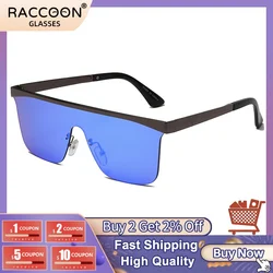 Unique Half Frame One Piece Sunglasses For Women Vintage Oversized Shiled Gradient Sun Glasses Female Black Brown Flat Eyewear
