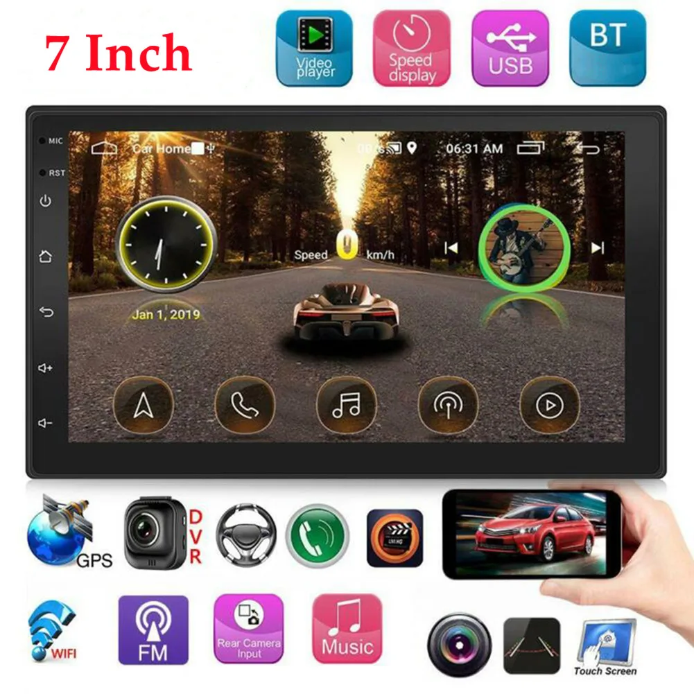 

Автомагнитола 2DIN, 7 дюймов, GPS-навигация, mp5-плеер, FM, Wi-Fi