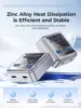 ORICO 4-Port USB Hub, Compact Zinc Alloy, High-Speed Data Transfer & Charging, Portable for Laptop, PC, Mac, and More 4