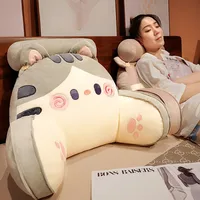 Oreiller de dossier de tête de lit, coussin de canapé, oreiller de lecture pour dortoir, femme enceinte, Protection de la taille, coussin de chaise à motif de dessin animé 2
