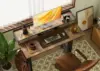 Standing Desk with Drawers, Stand Up Electric Standing Desk Adjustable Height, Sit Stand Desk with Storage Shelf 2