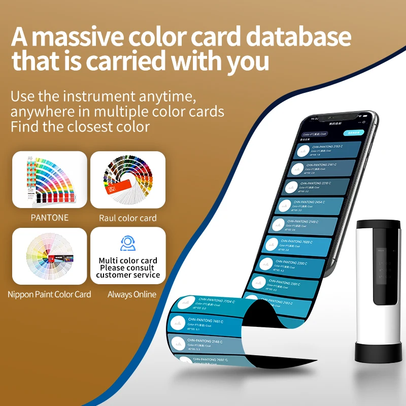 Portable Colorimeter Digital Chromatic Aberration Tool For Printing and Textile Suport Android iOS 3