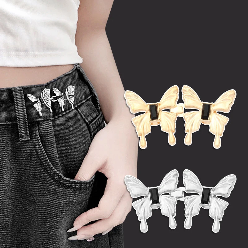 Detachable Metal Pins Waist Buckle Waist Closing Tighten Waist Button  Adjustable Skirt Jeans Waist Clip Waist