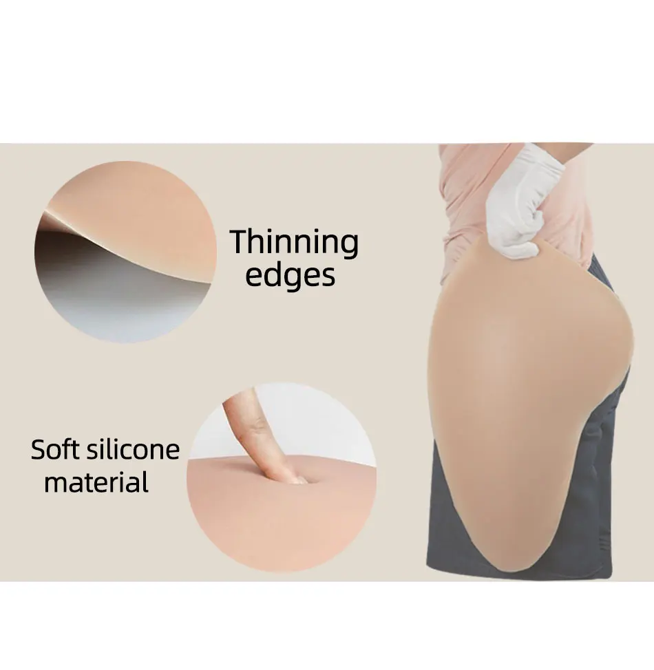 Description Picture 6 of itemYUERUGOU Silicone Hip Pads Enhancer Removable Full Shapely Beauty Butt Lifter Fake Ass Shemale Drag Queen Cosplay Crossdresser