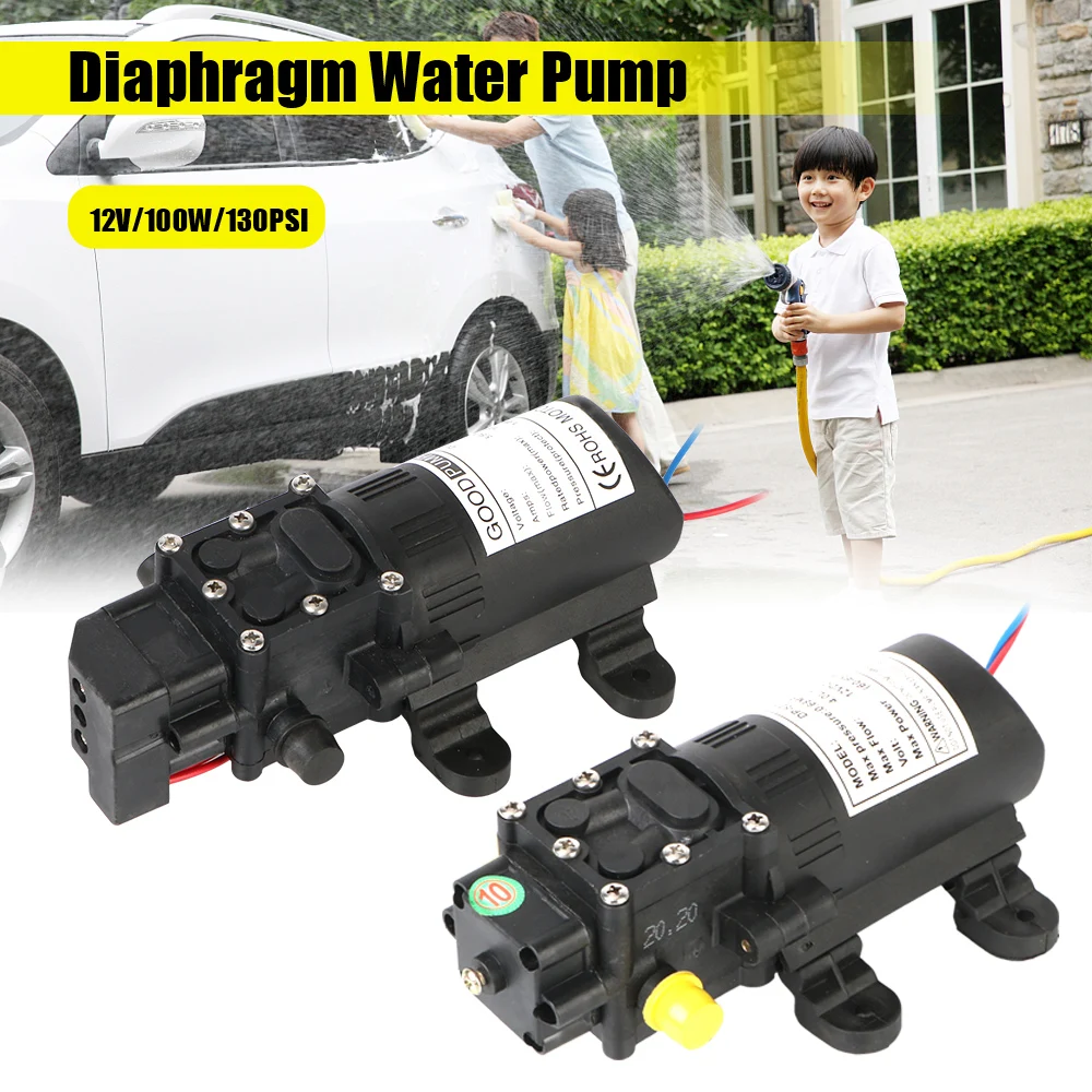 

Agricultural Durable 5.5L/min 130PSI Black Diaphragm Water Spray Micro High Pressure 12V 220V DP-537 Electric Water Pump