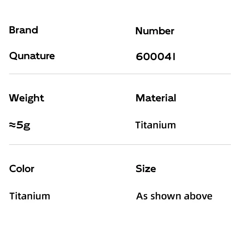 Qunature Portable Whistle Backpack Camping Hiking Survival Whistle Outdoors Tools Pure Titanium 1pcs Emergency Gear