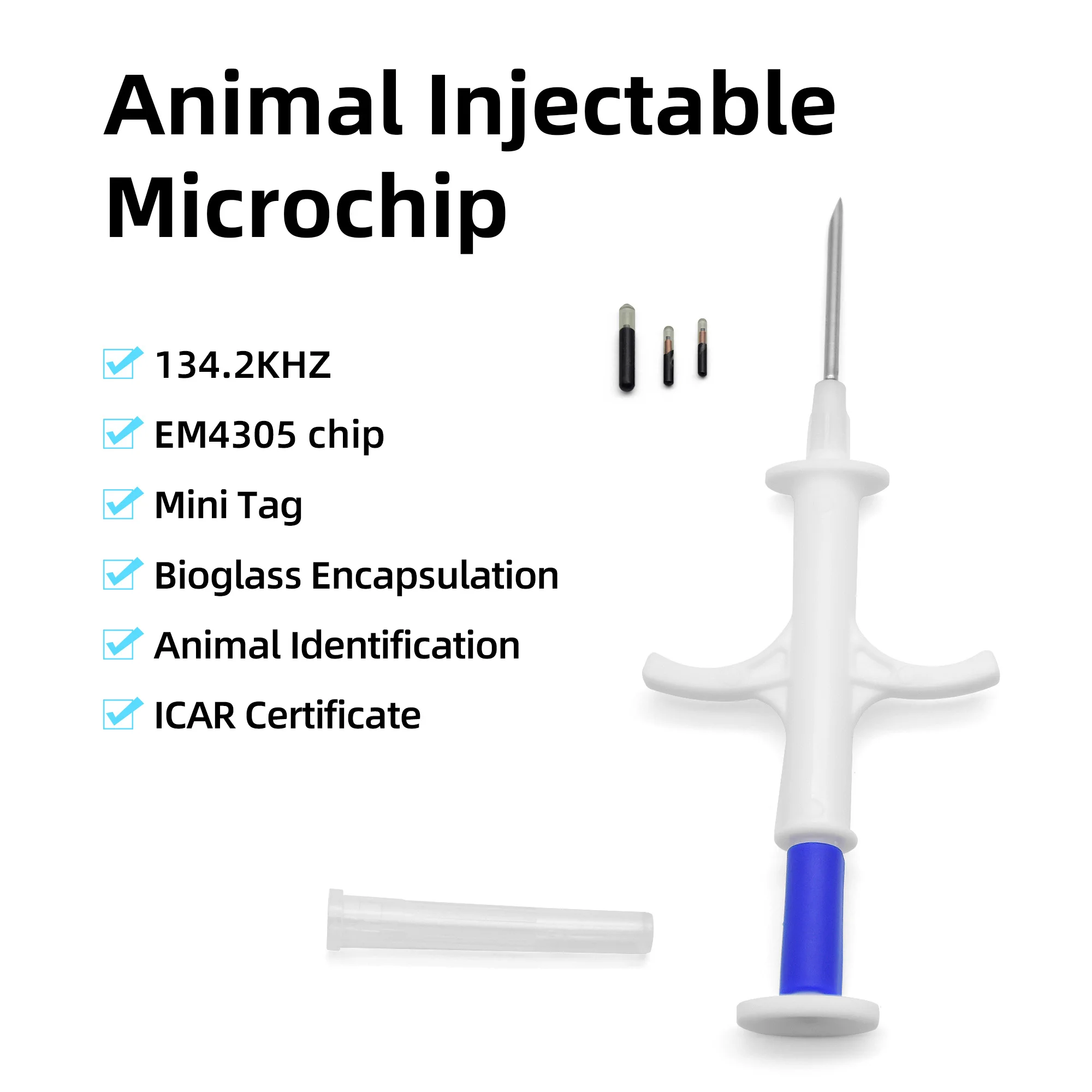 Pet Microchip 100PCS Glass Tag for Dog Turtle