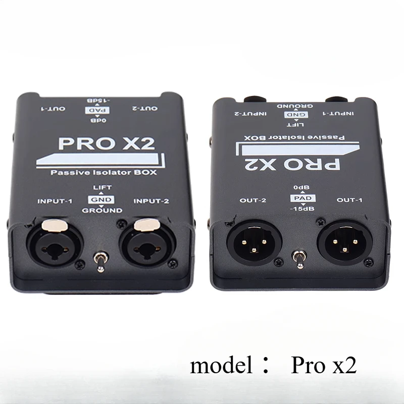 New 2-Way Audio Isolator, Audio Current Eliminator, XLR 6.5, Permalloy Isolator, Mixer Live Broadcast