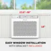 14,000 BTU Digital Window Air Conditioner, Remote, LED Display, 4 Modes, Eco, 800 sq ft Coverage 5