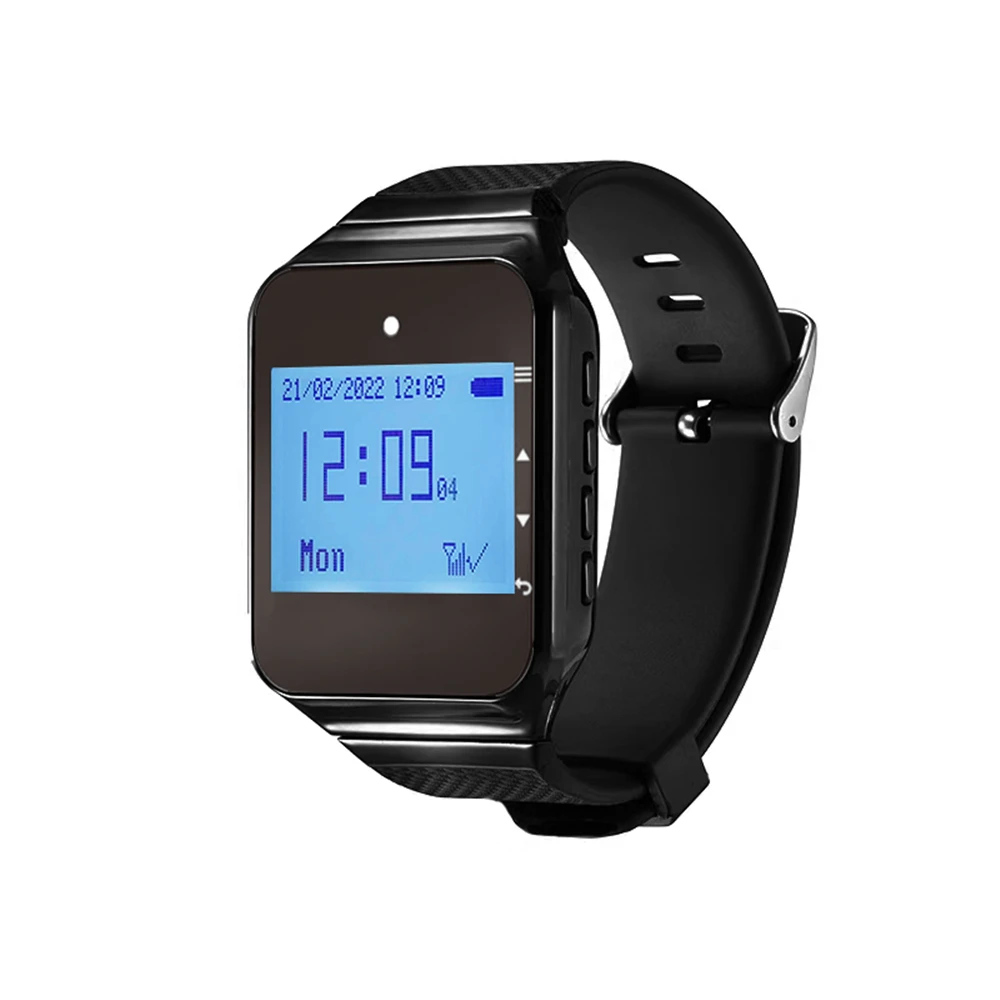 Wireless Caller Restaurant Pager Wireless Waiter Calling System Watch Receiver Call Button For Cafe Clinic Dentist SU-C03