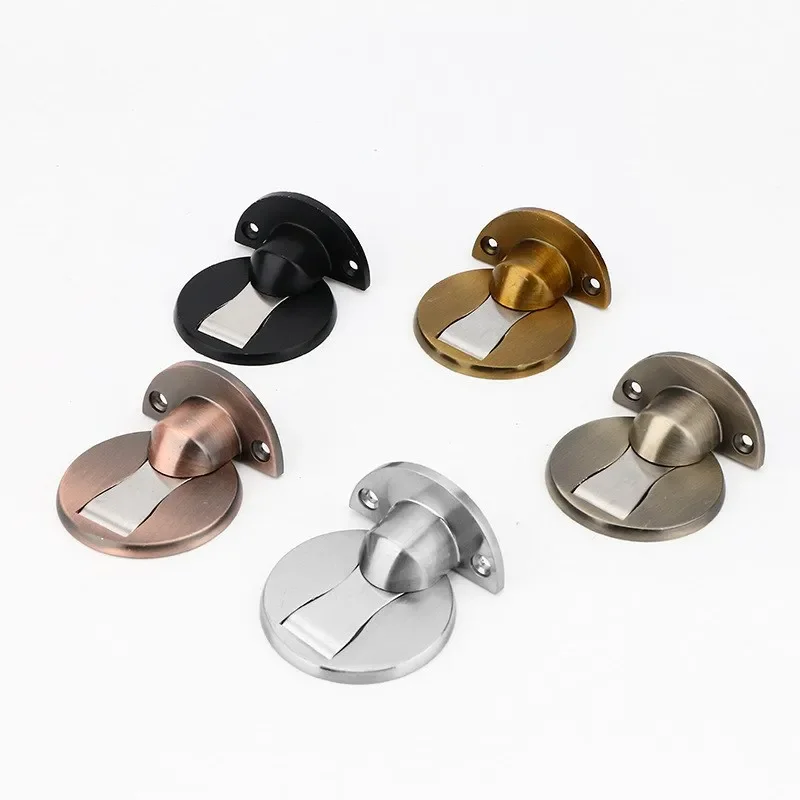 Magnet Door Stops 1pc Magnetic Door Stopper Non-punch Six Colors Available Holder Hidden Doorstop Furniture Hardware