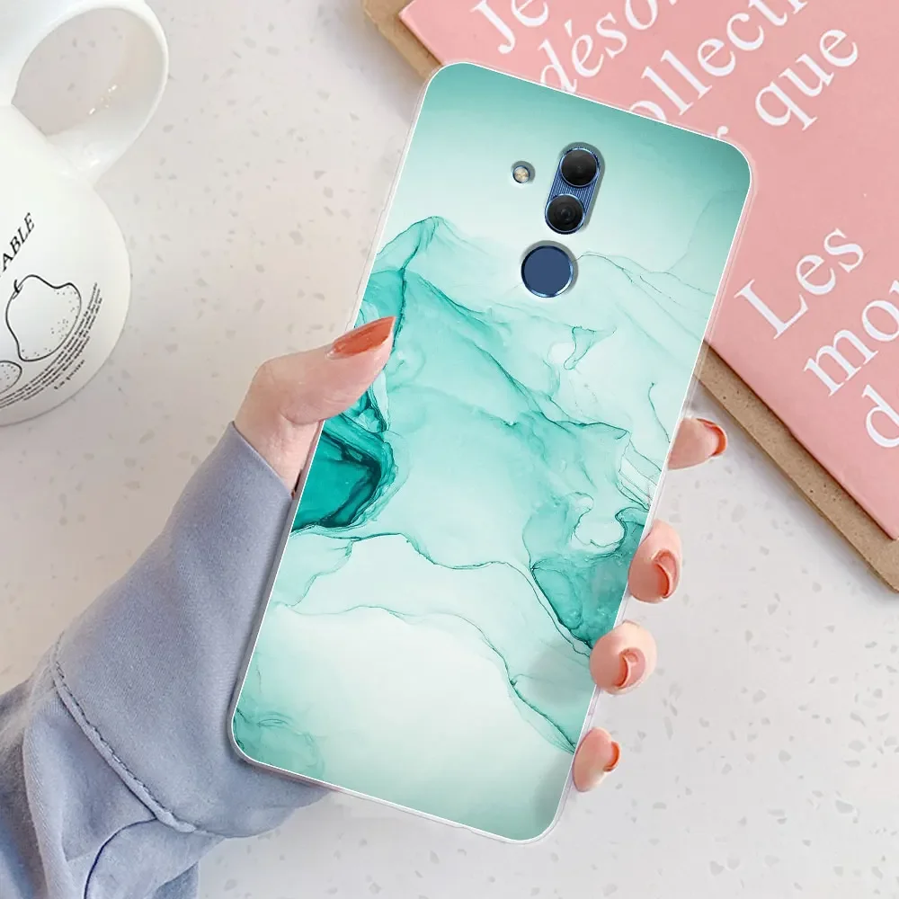 Elegant Marble Chic Girl Silicone Clear Phone Case - Protective Bumper Cover