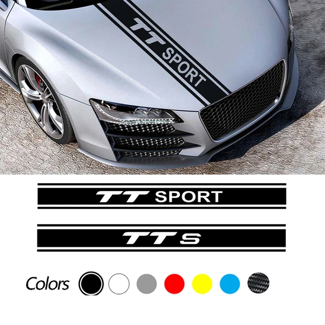 Auto Motorhaube Abdeckung Auto benutzer definierte Aufkleber für Audi Sport  tt s Vinyl Aufkleber Motorhaube Streifen Kopf dekoration Aufkleber Zubehör  - AliExpress