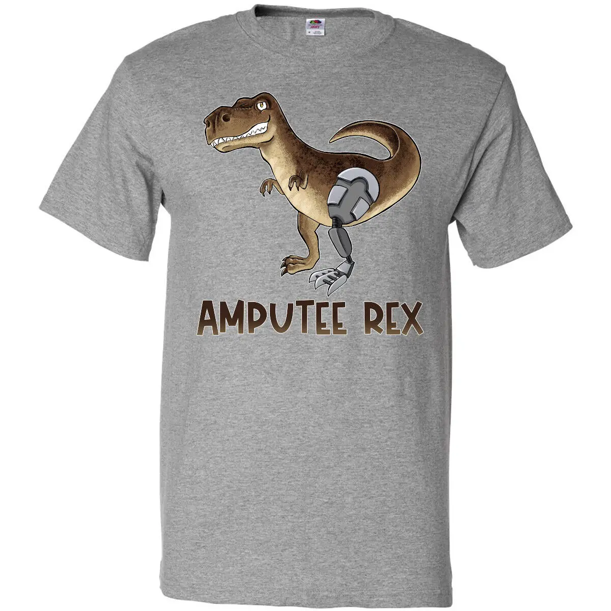 Inktastic Arto Loss Awareness Ampute Rex Con T-Shirt Gamba Protesica Dinosaur T