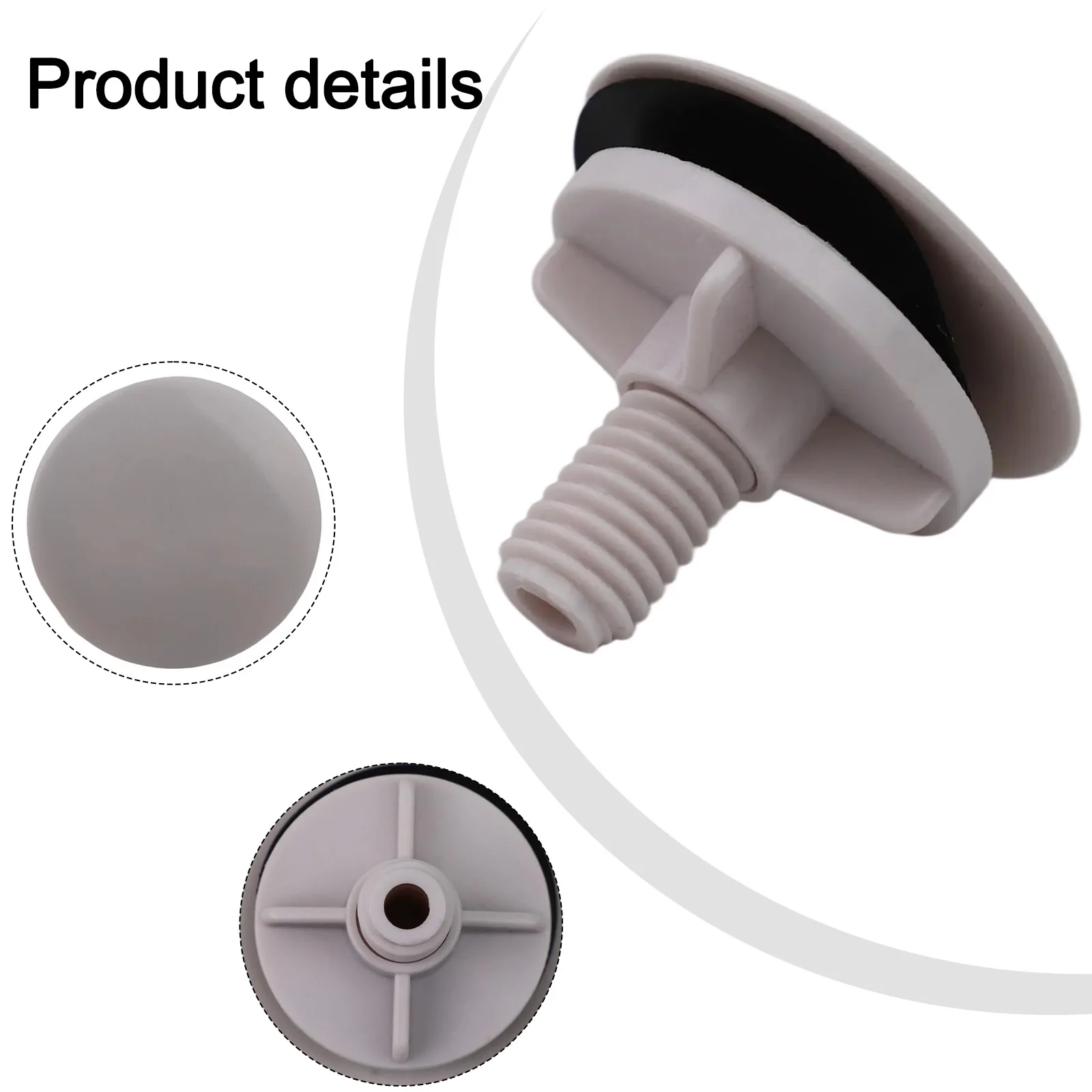 Chrome tap hole stopper cover blanking plug kitchen sink basin seal cover ABS plastic 49mm for 16-35mm overflow holes overflow drain cover washbasin plug washbasin leak plug