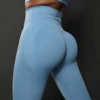 Women Yoga Leggings Hips Lifting Gym Leggings Seamless Sport Pants High Waist Fitness Leggings Bubble Butt Workout Running Pants
