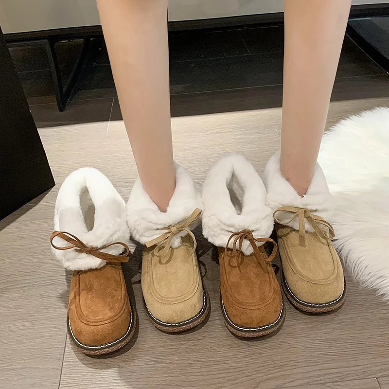 Winter New Women's Fashion Warm and Plush Casual Snow Boots