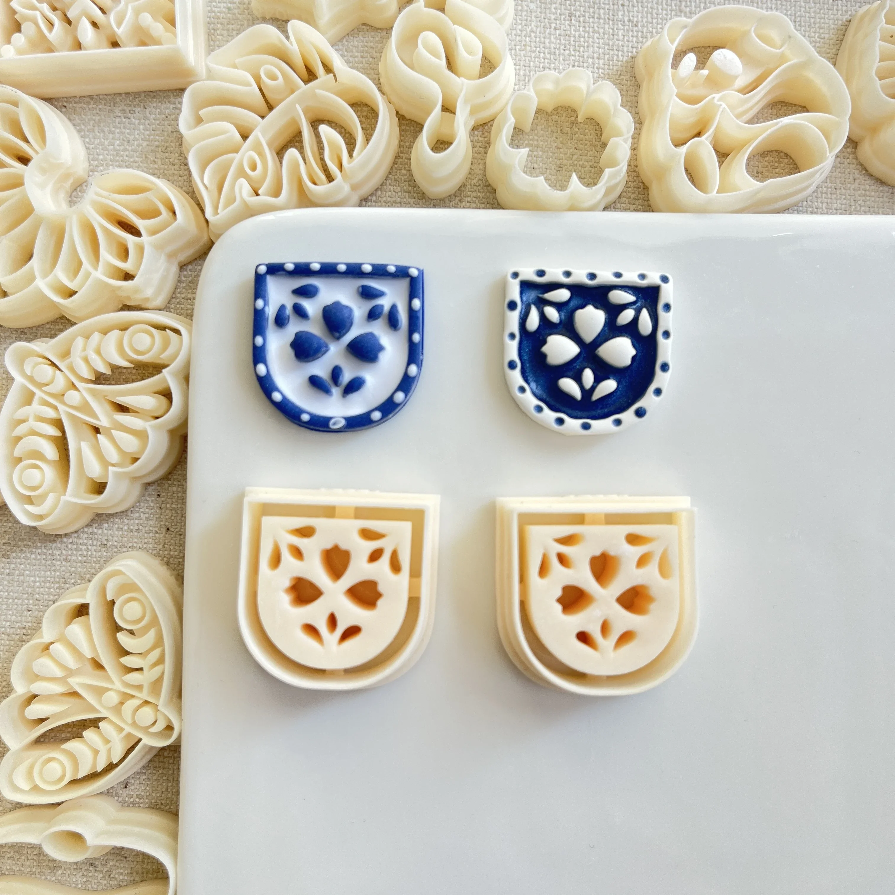 Floral Clay Stamp Cutter Mold 4