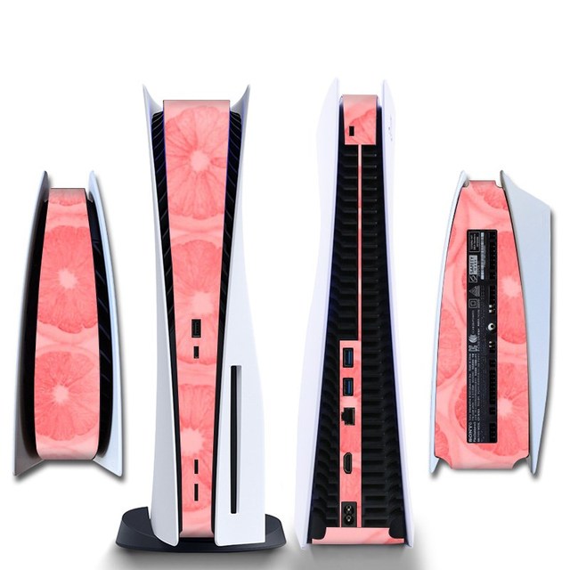 Stickers Skin For PS5 CD-ROM/ Digital Edition Protective Shell Game Console Middle Replacement Decoration Strip DIY