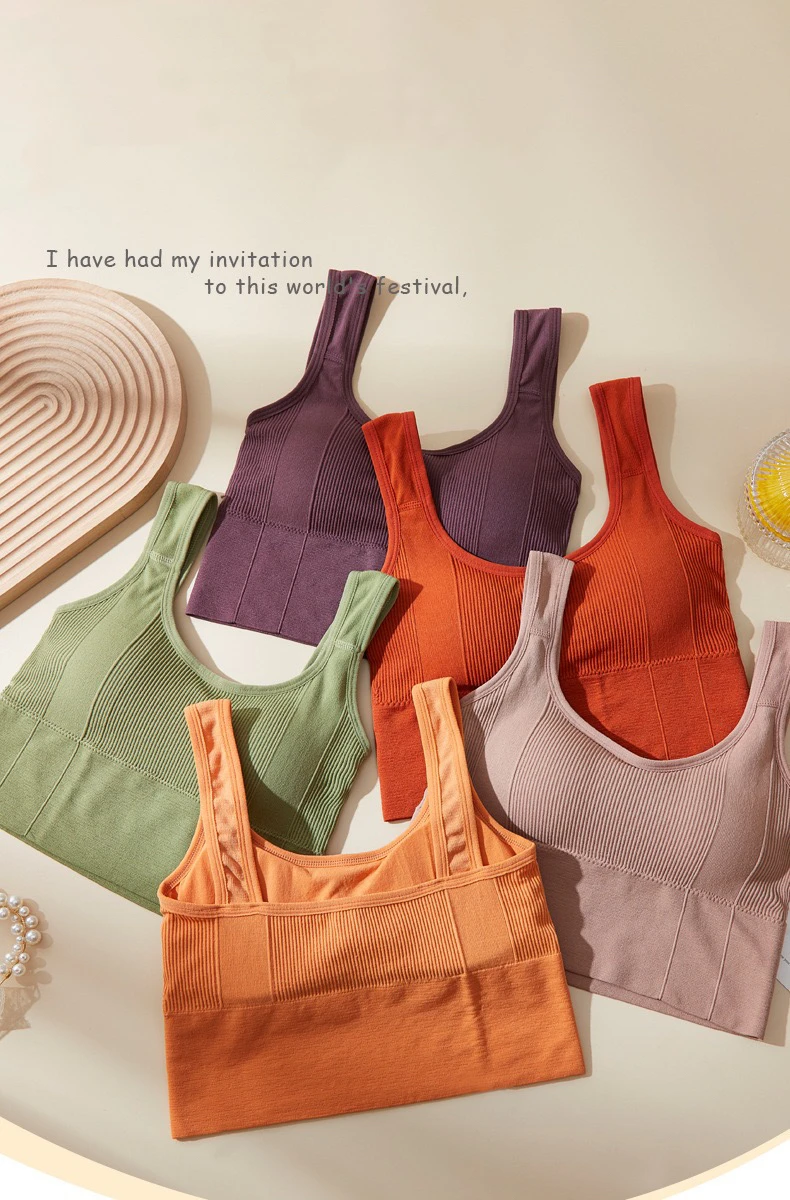 1pcs Women Breathable Sports Bra Female Fitness Top Seamless Yoga Bra Shockproof Crop Top Push Up Sport Bra Lady Gym Workout Top