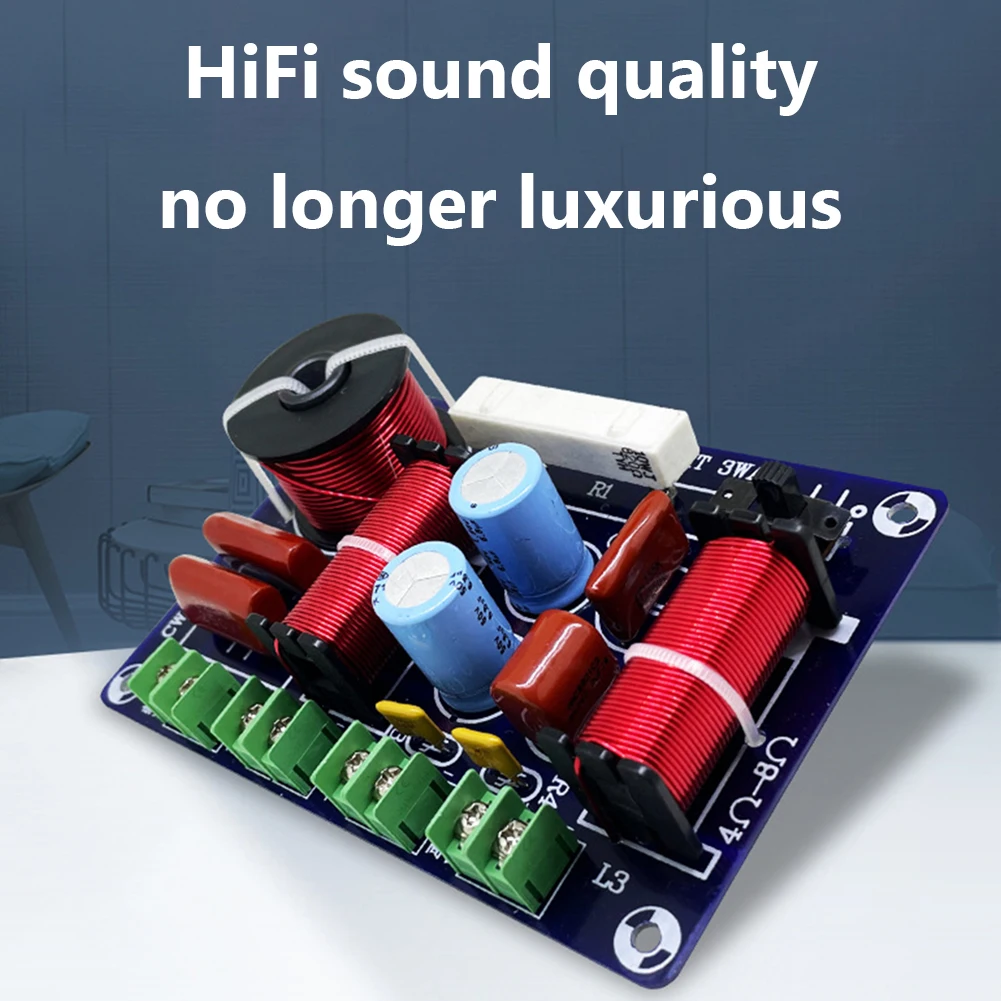 3-Way 250W 850/5200Hz Frequency Divider Filter Audio Speaker Crossover Module DIY Home Medium Bass Hifi Stereo Audio Systems