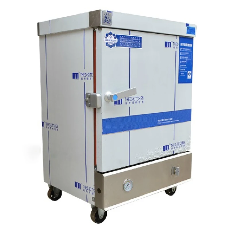 MC-6 Commercial Rice Steamer 6-layers Boilers Electric Steamer Stainless Steel Food Steam Cabinet Anti-dry burning 220v/380v 3