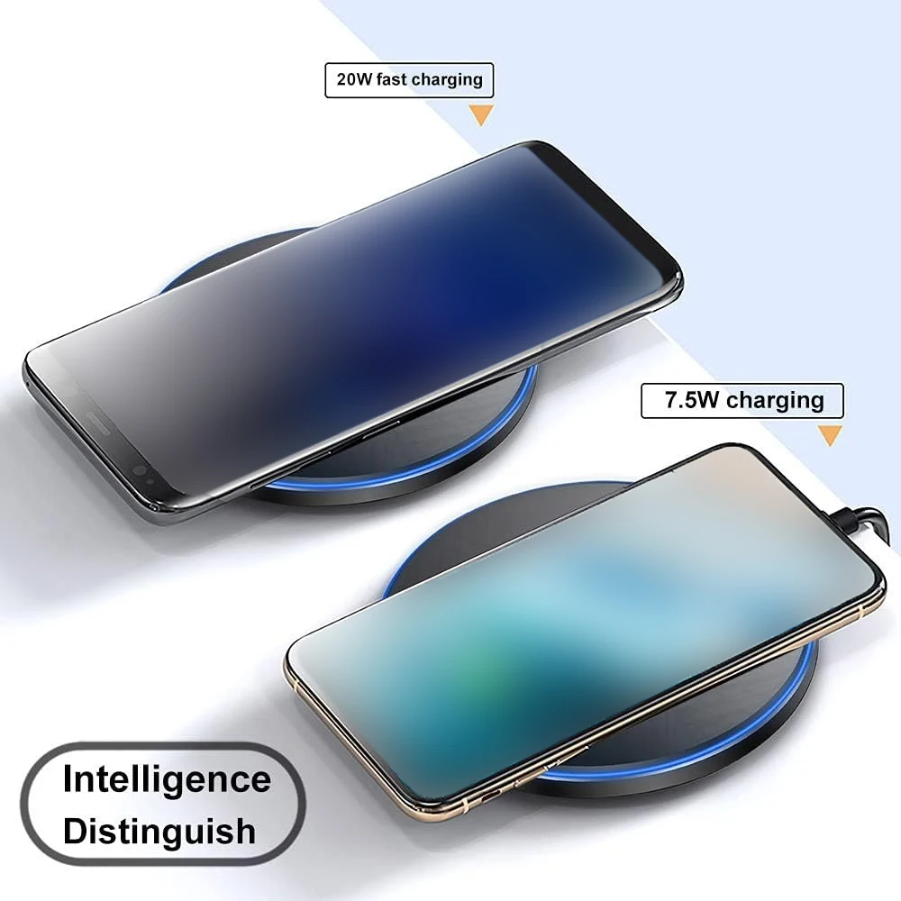 Caricatore Wireless Portatile da 30W, Stazione di Ricarica Rapida Compatibile con iPhone 17/16/15/14/13/12 Pro Max, 8 Mini, Samsung e Xiaomi - immagine 3
