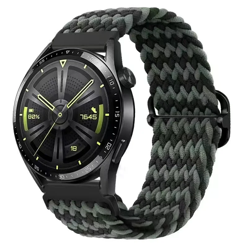 Braided Elastic Wristband - Versatile 20mm & 22mm Band
