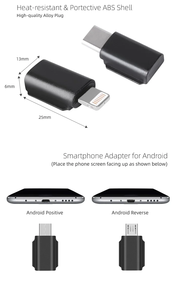 Description Picture 5 of itemSmartphone Adapter For  DJI Osmo Pocket 2 IOS Lightning TYPE-C Data Connector Interface Handheld Gimbal Camera Accessories