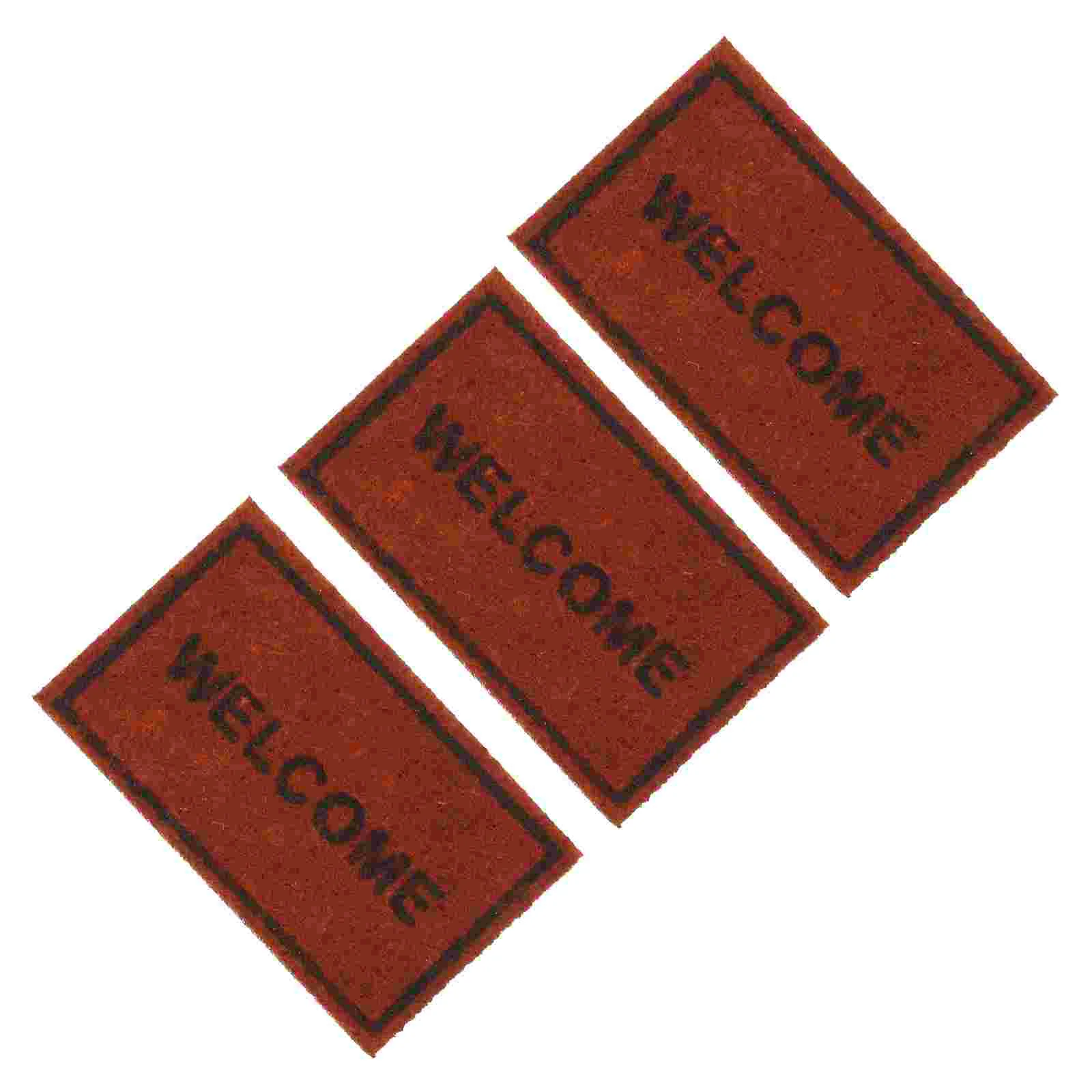 

3 Pcs House Rug Dollhouse Wedding Miniature Accessories Area Rugs Toy Furniture