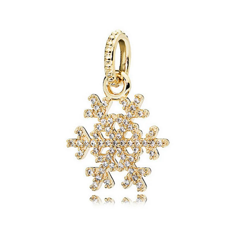 Gold Security Chain Snowflake & Dragon Hot Air Balloon Charm Beads for 925 Silver Bracelet 4