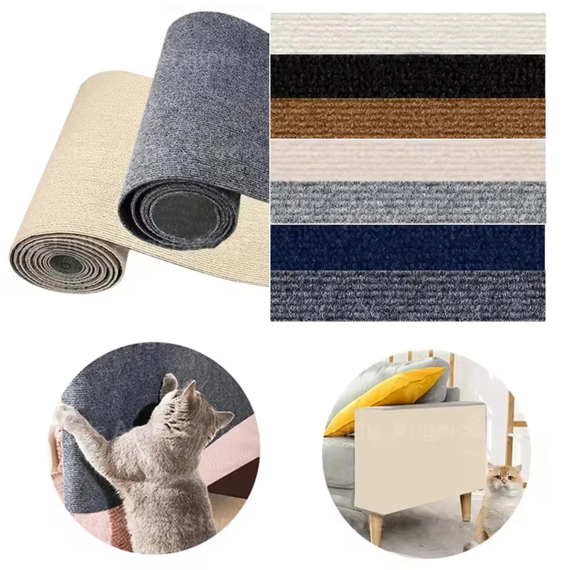Cat scratch board Self-Adhesive Carpet Cats Scratch Board Wall Anti Cat Scratch Sofa Diy Cats Board Sofa Protection Paws Sharpen Trimmable