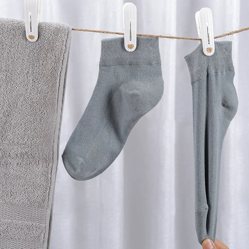 Plastic 12 Non-marking Clip Drying Rack Windproof Fixed Clothes Drying Clip Socks Bed Linen Soft Rubber Non-slip