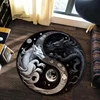 Animal Art Carpet 3D Printed Dragon Tiger Lion Round Rug Living Room Bedroom Child Study Room Decoration Round Rug Floor Mat 1