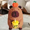 Big Capybara Toy for Kids Giant Strawberry Capybara Construction Set Anime Unique Decoration for Home for Aged 8+ 1