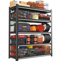 72" H|36" W All-Metal Garage Shelving Unit and Storage-Easy Assembly Shelves 5-Tier Rack|Heavy-Duty Adjustable Shelf|Steel 1