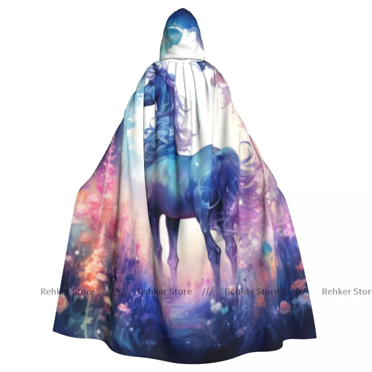 

Cosplay Medieval Costumes Unicorn In Magic Forest Fantasy Hooded Cloak Capes Long Robes Jackets Coat Carnival