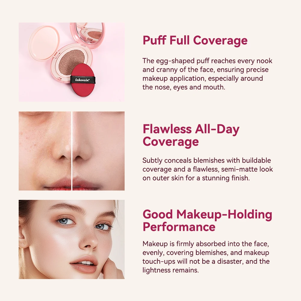 Cushion Foundation Korean Makeup Base Mist Foundations Makeup Full Coverage Cc Cream Sunscreen Cosmetic High Face White
