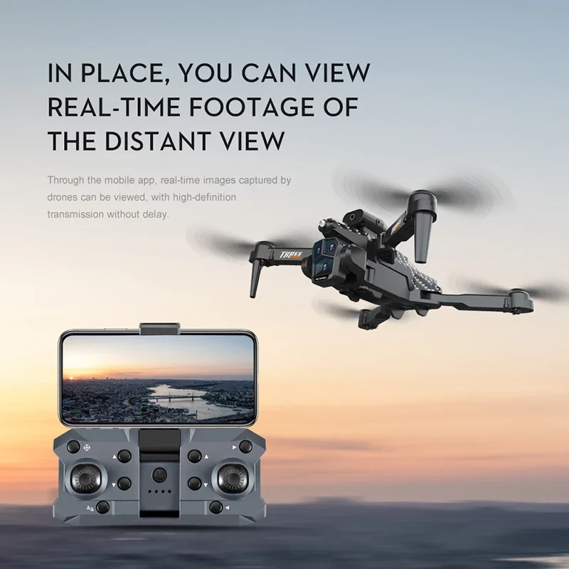 K10 Max Drone 4K Professional Aerial Photography High-Definition Three Camera Optical Flow Positioning Foldable Quadcopter Toys drone quadcopter